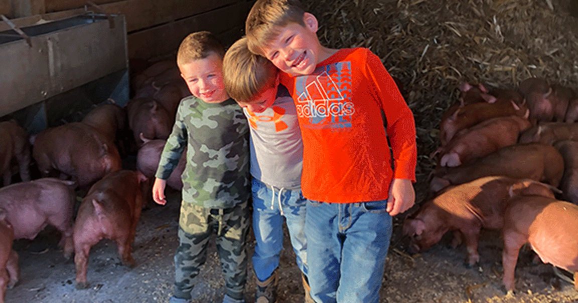 Luke, Owen and Adam Yoder