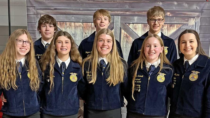South Winneshiek FFA officer team