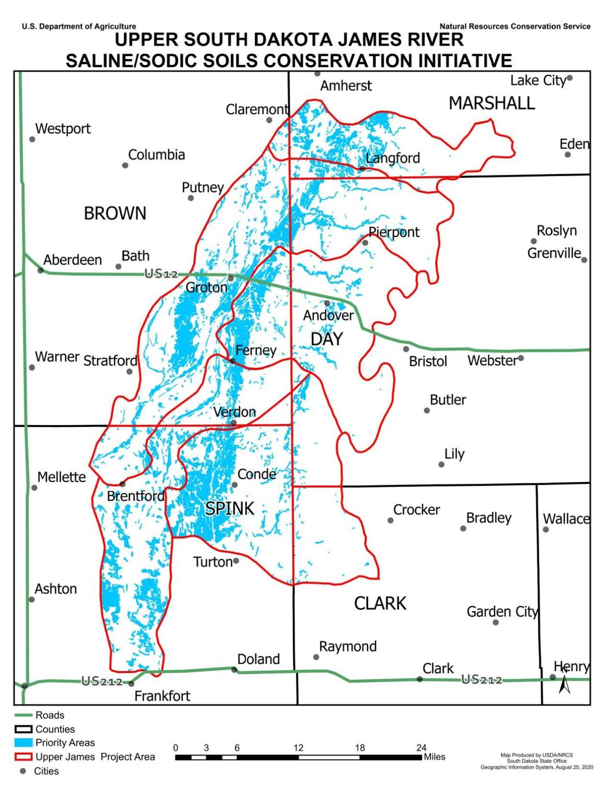 Saline project area