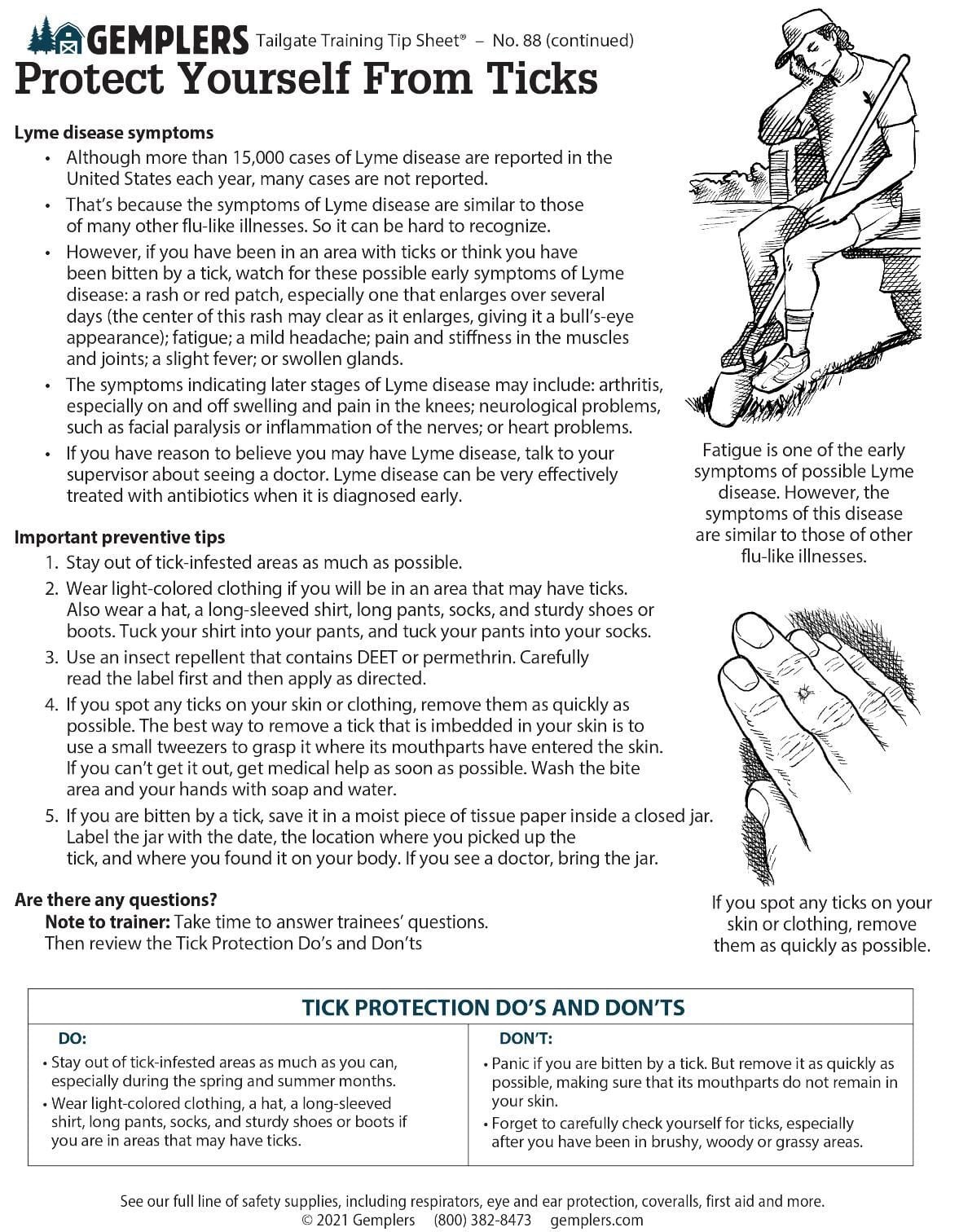 Protect Yourself from Ticks page 2- English