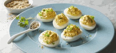 Everything Bagel Deviled Eggs