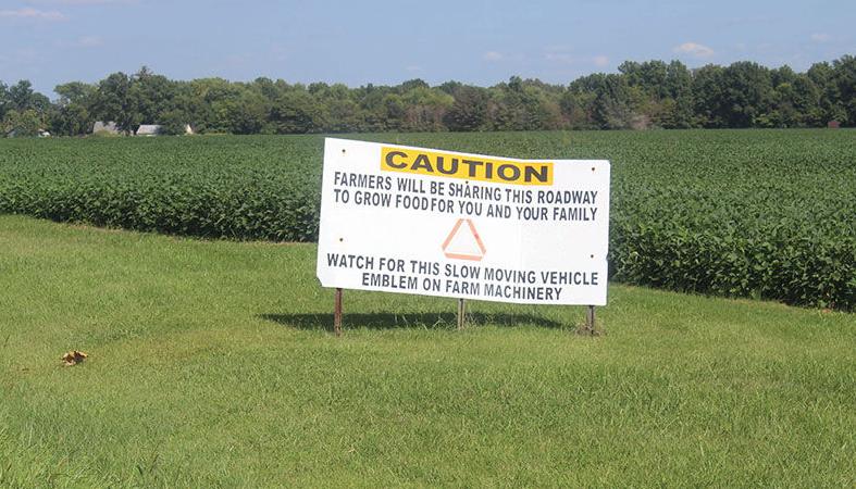Farm safety sign