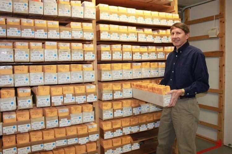 Small portion of an Olivia, Minn. seed room