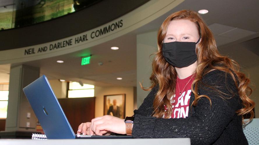 Lydia Johnson with mask