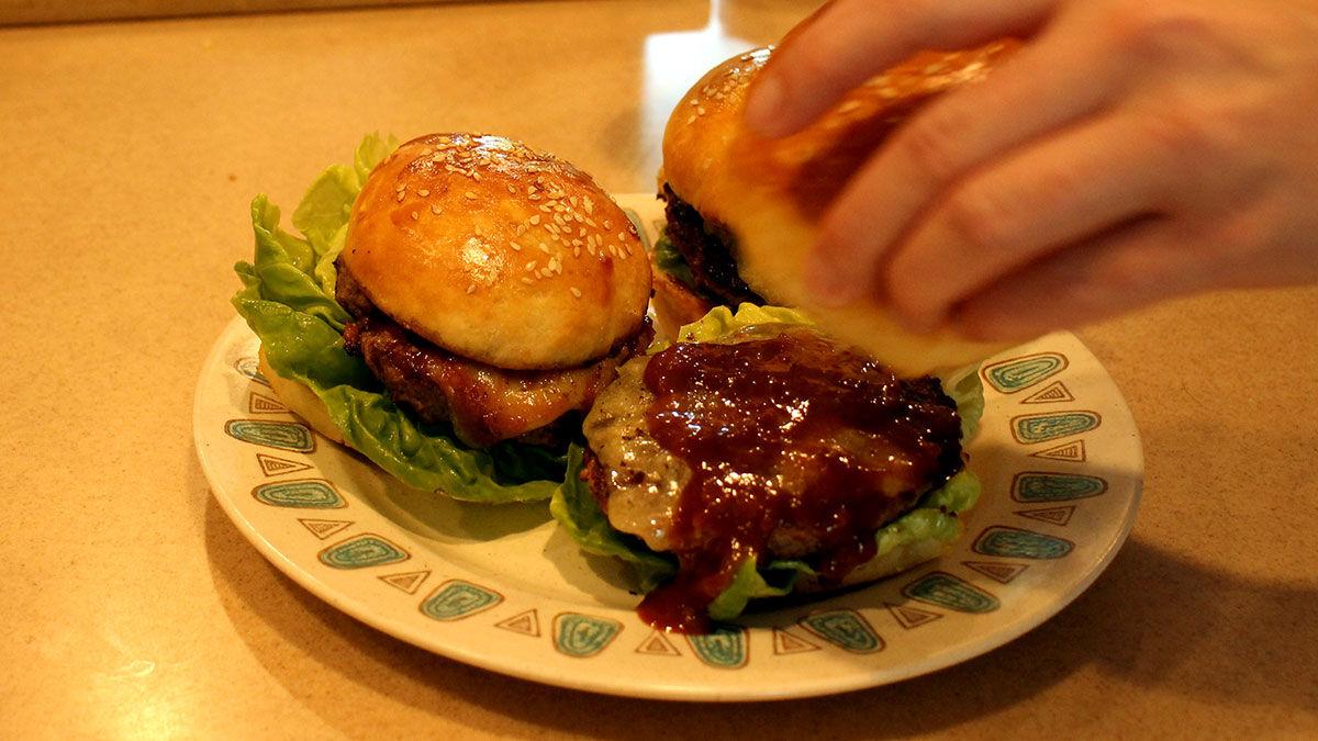 Sauced burger