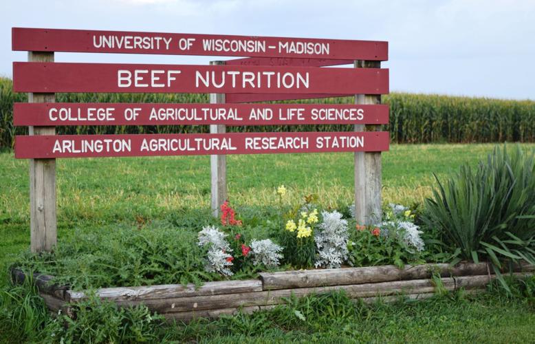 UW Arlington Agricultural Research Station - Beef Nutrition sign