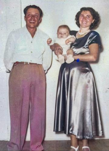 Leonard and Bernice Sumwalt with baby John