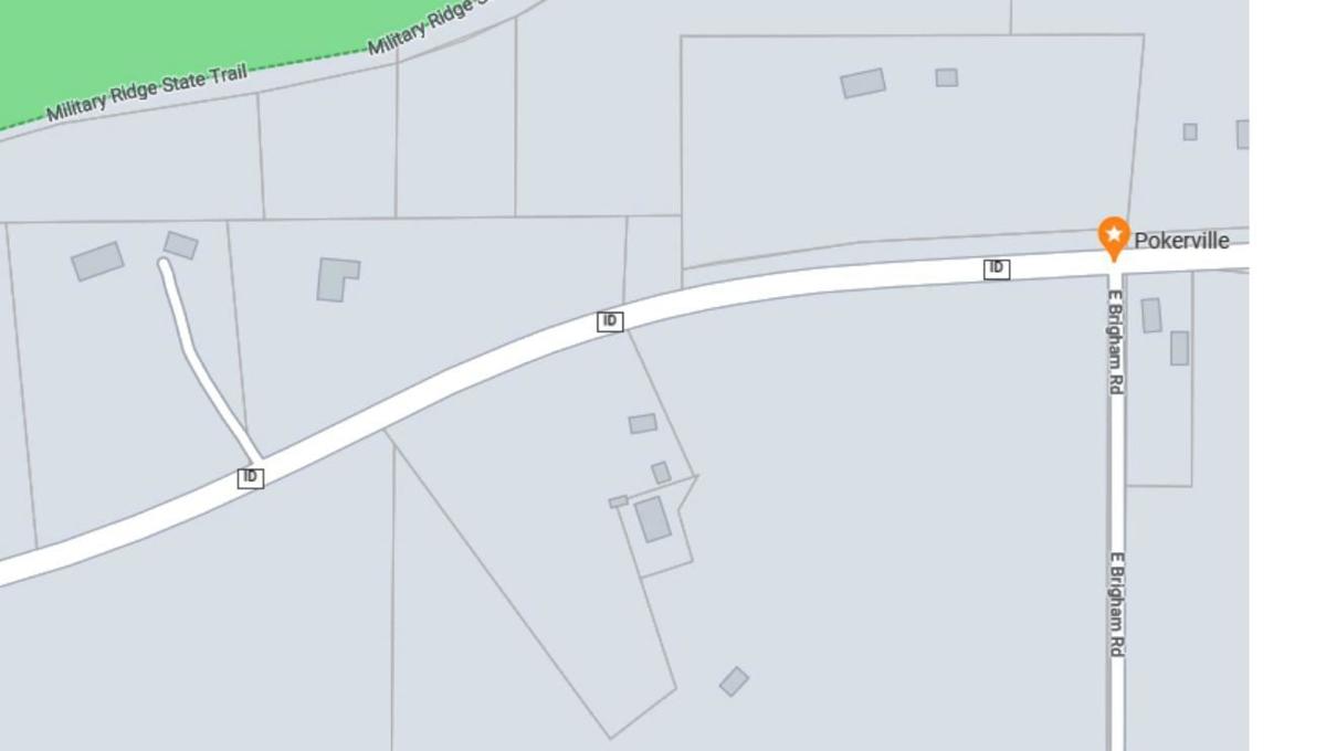 Map of Pokerville, Wisconsin, location
