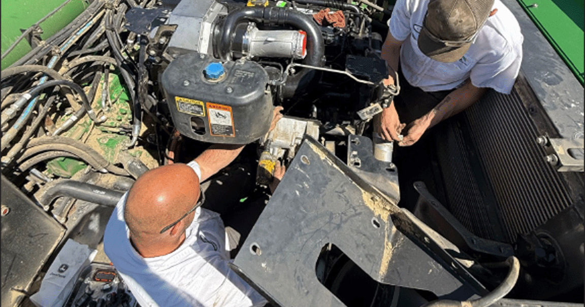 Friends expedite tractor engine replacement