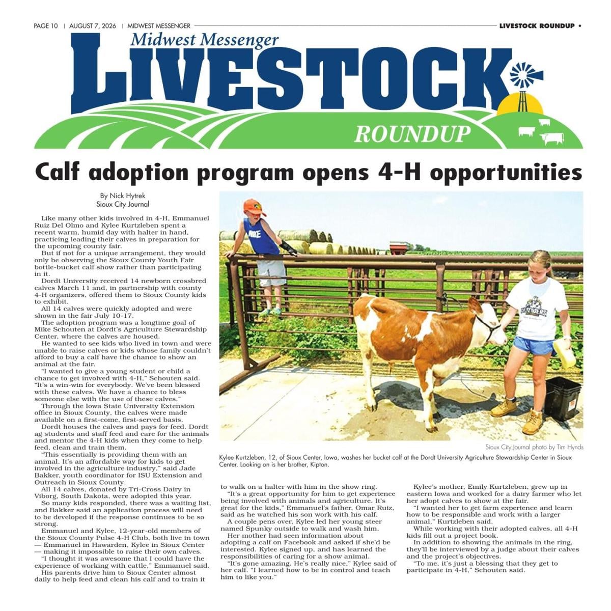 Livestock Roundup 08-07-26