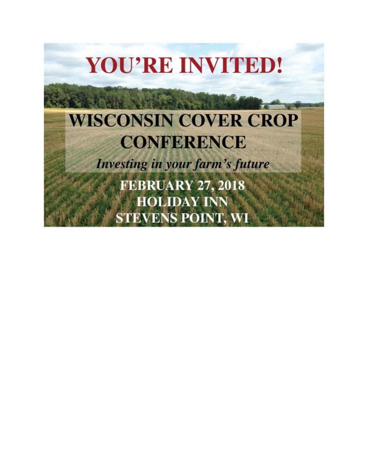 Cover Crops Conference coming