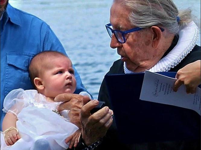 Ilia Touma and her great-grandfather