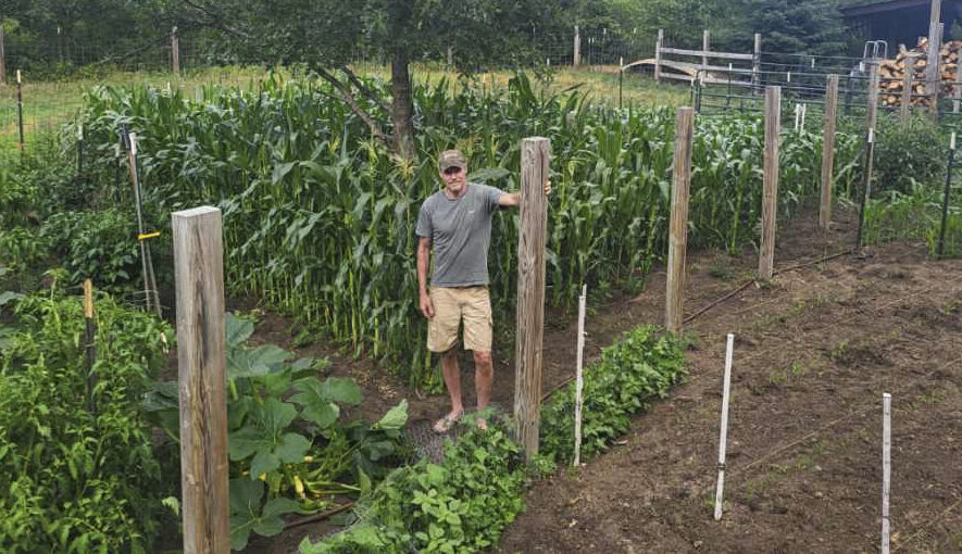 Mark Walters in garden
