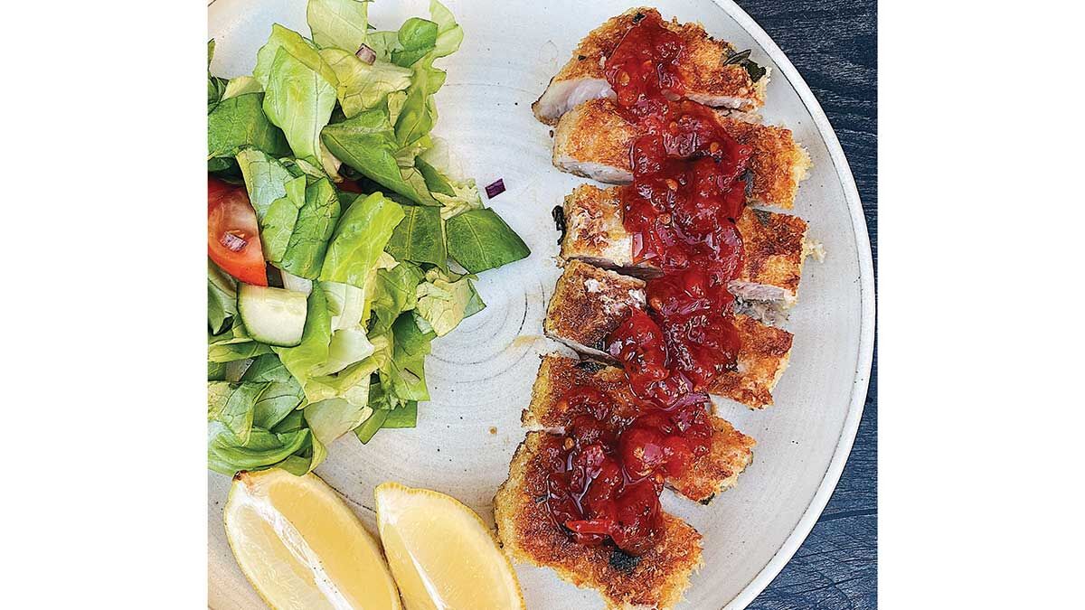 Pork Cutlet and Tomato Relish