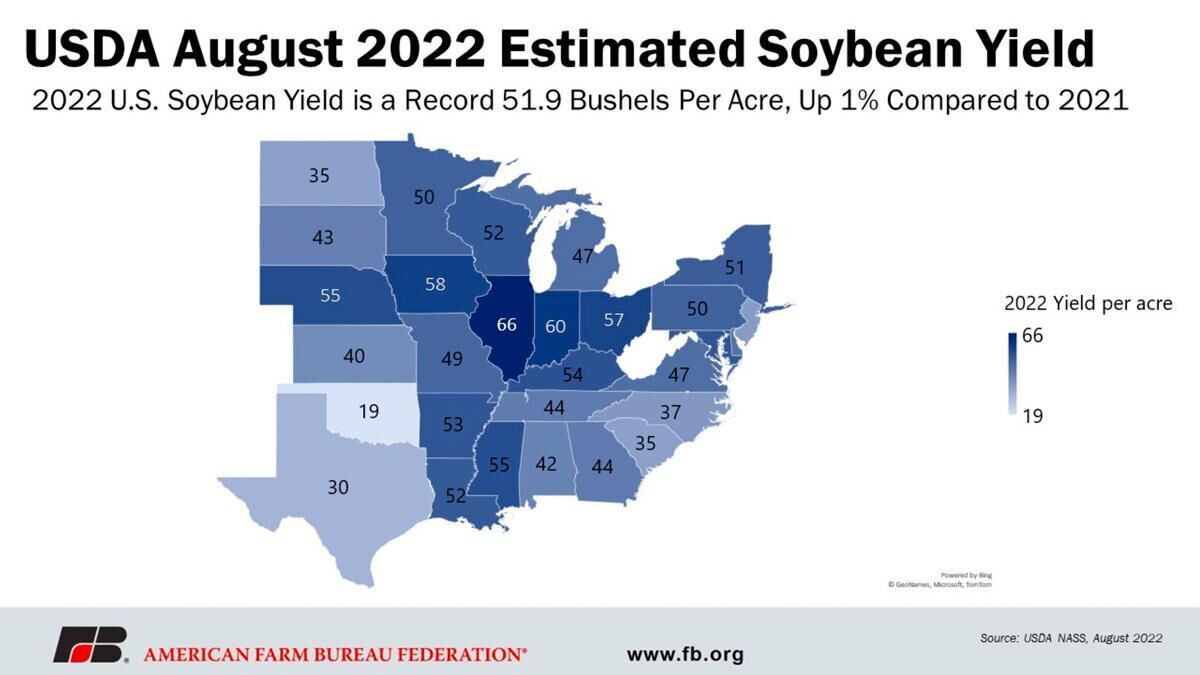 August 2022 Estimated Soybean Yield