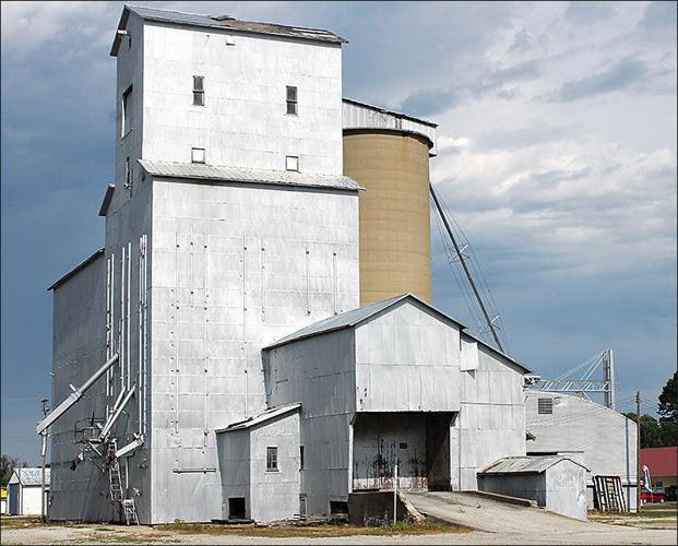 Wooden grain elevator