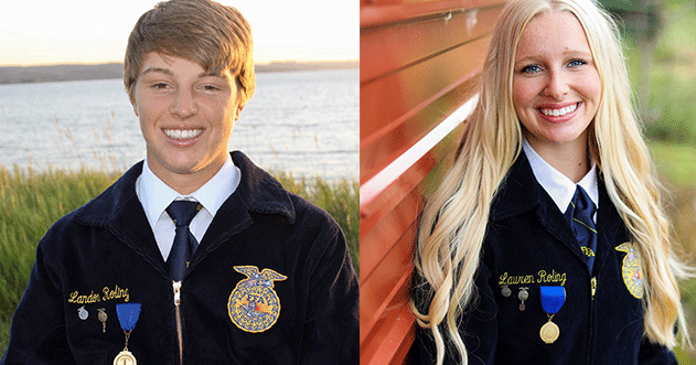 Brother, sister, same stage