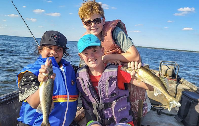 Kids with fish