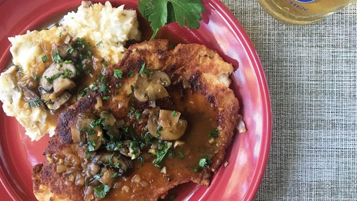 Pheasant Jagerschnitzel