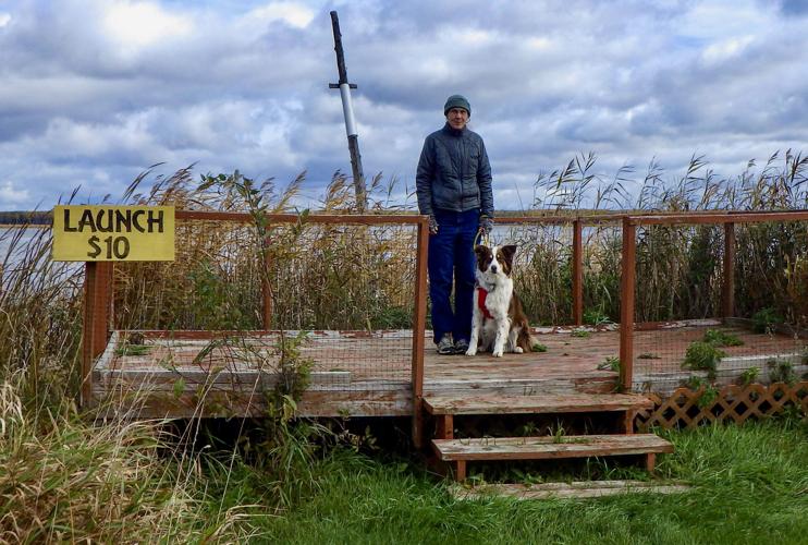 Red and his human, Cindy Dillenschneider