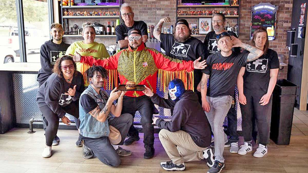 Garrett Goodman and the staff at the Flying Elbow