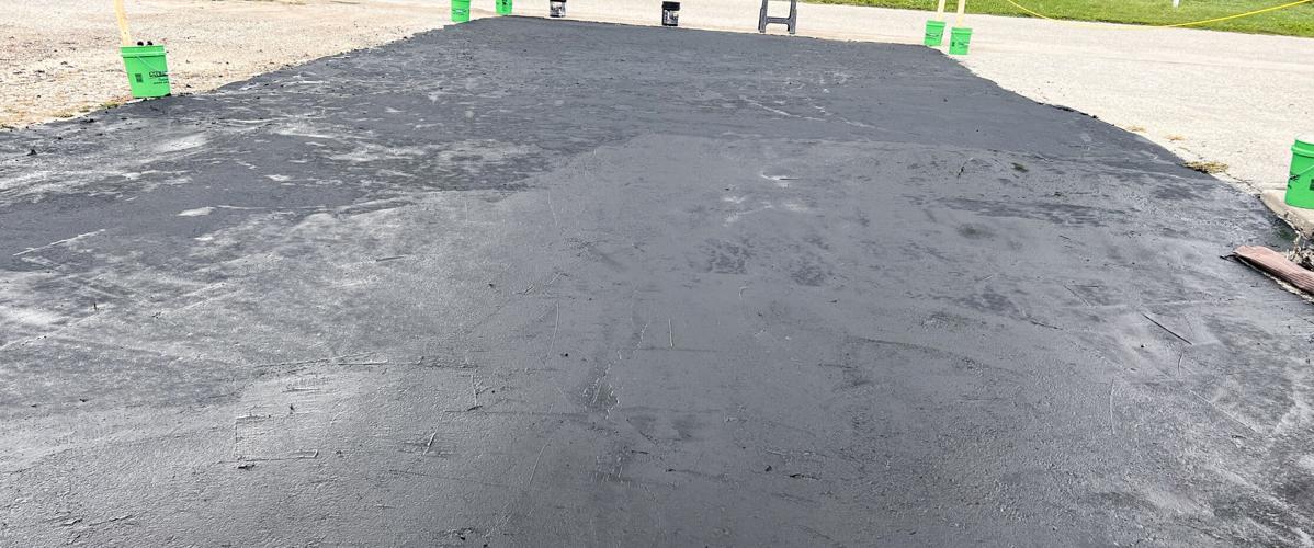 Driveway after