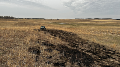 Reseeding after wildfire PIC 0904unl