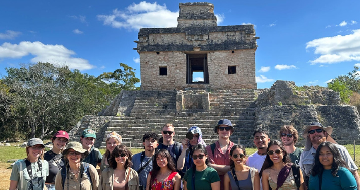 Winter study abroad group