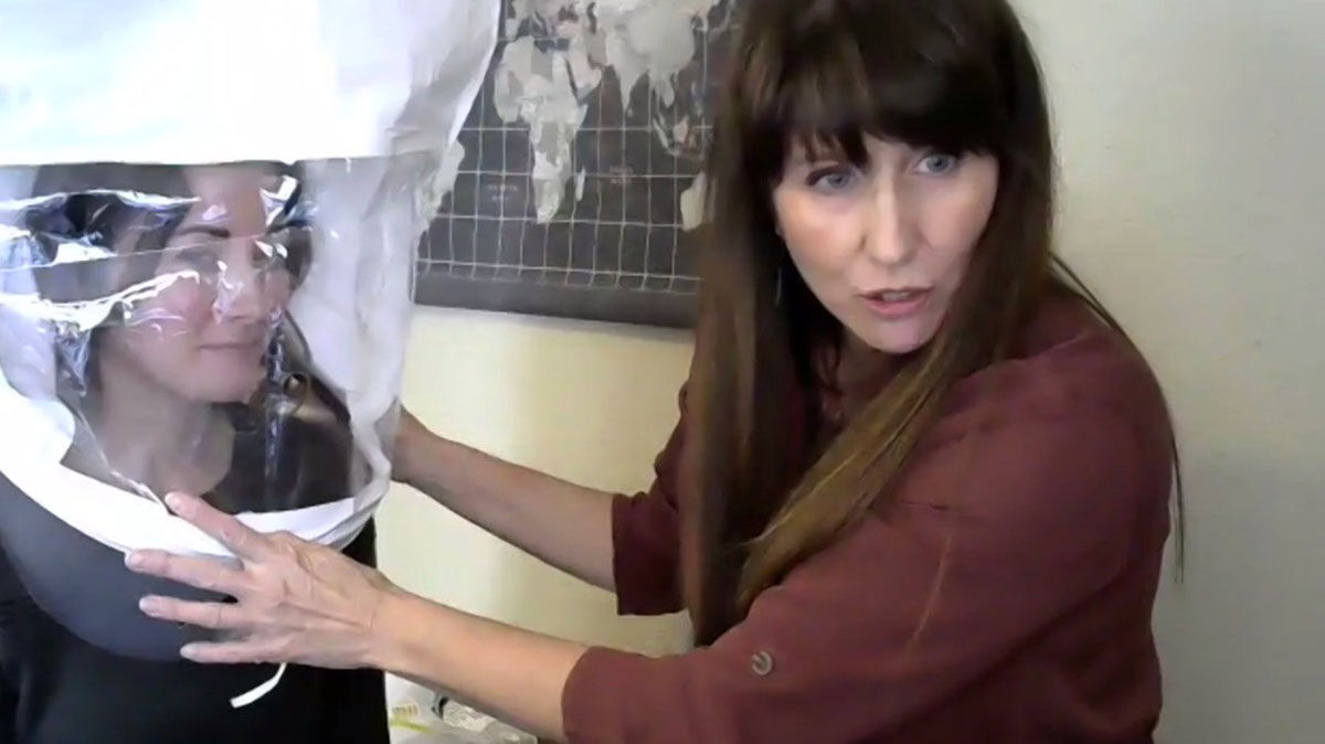 respirator fit test training session via zoom