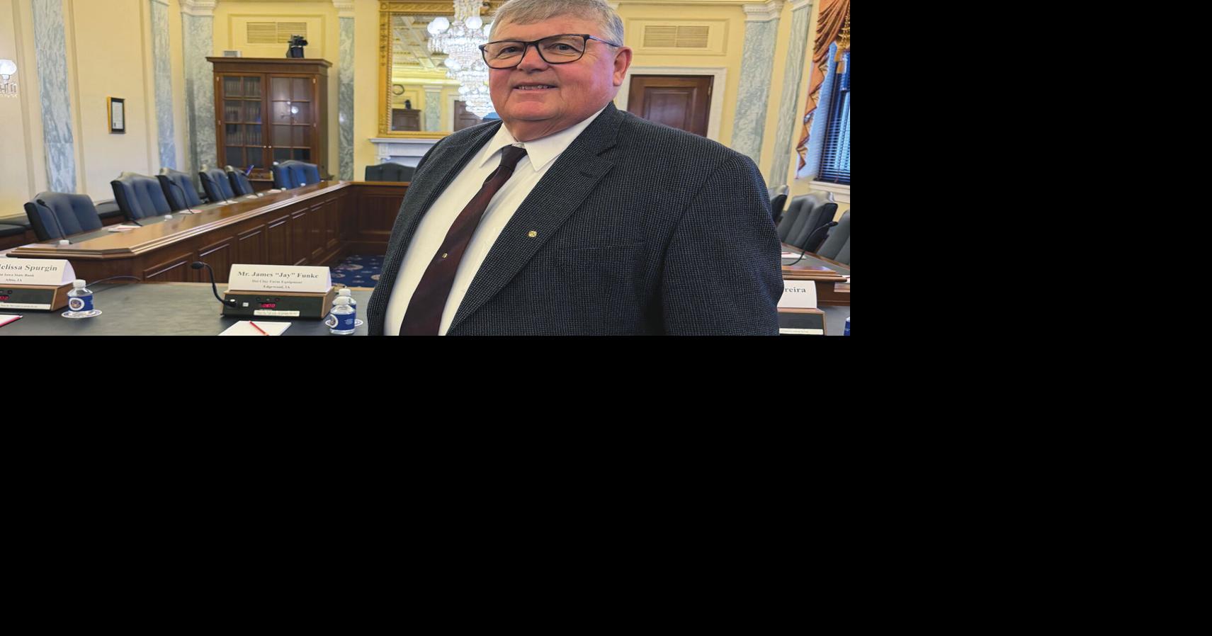 Equipment dealer testifies on ag business, rural economy