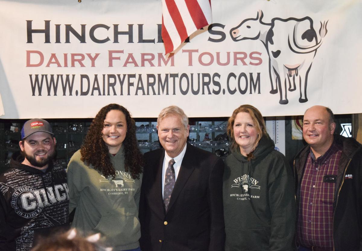 USDA Secretary Vilsack with Hinchley family