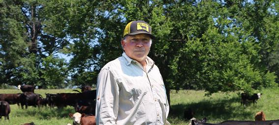 Peyton Randolph at farm