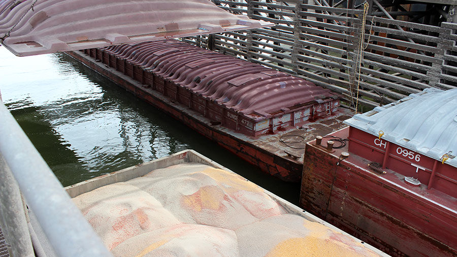 U S soybeans transport