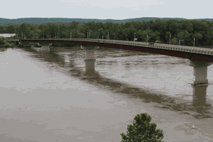 Missouri River bridge
