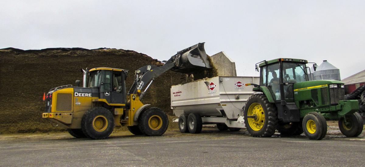 Working at feed bunker