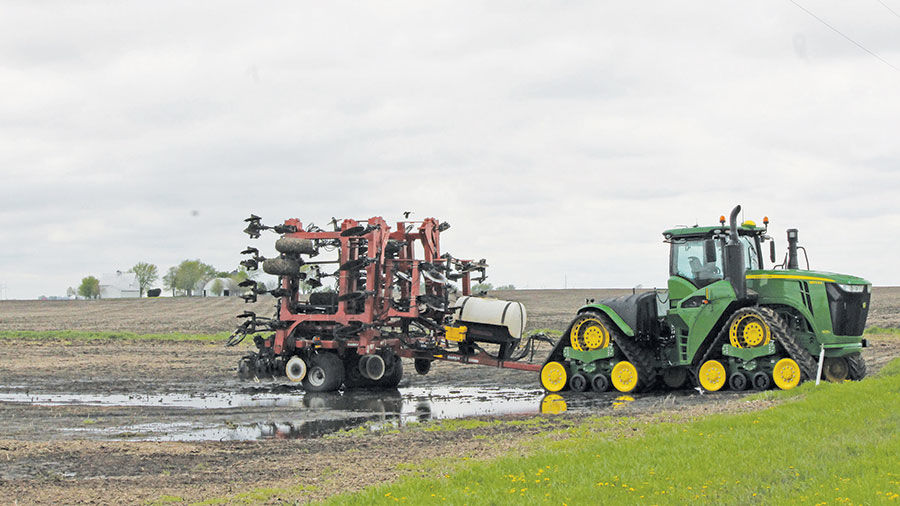 soggy fields near Saybrook