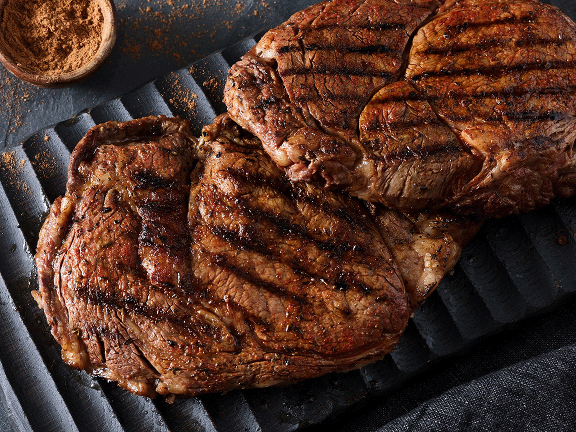 grilled cowboy steaks