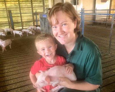 Katie Brown and her son, Andrew