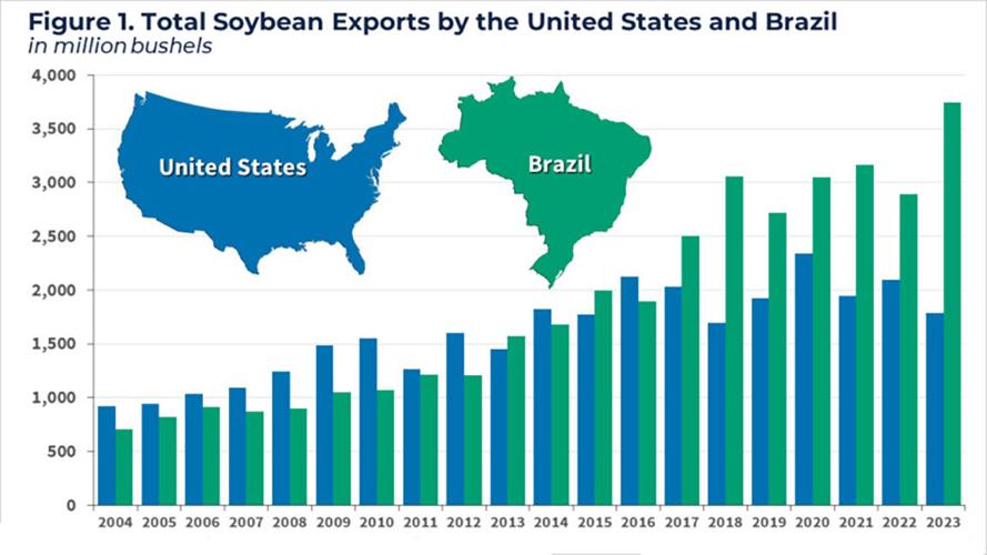 global soybean exports
