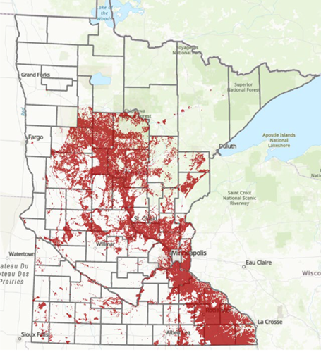 Minnesota groundwater map