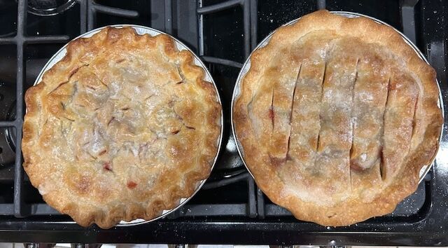 Rhubarb pies