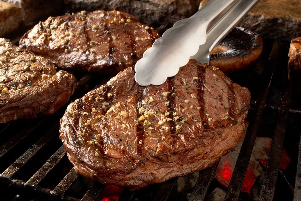 Steak on a grill