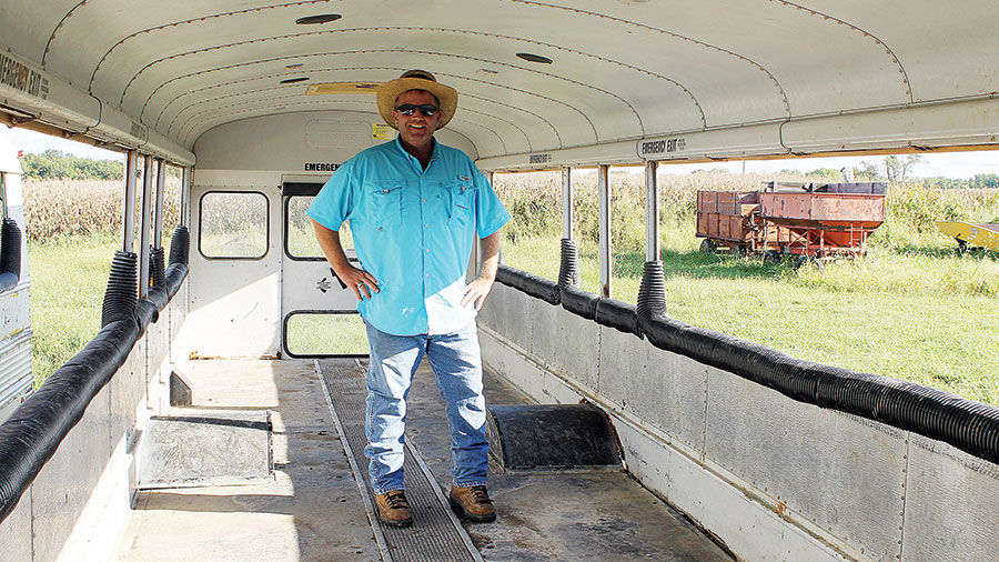 Frey Farms pumpkin bus