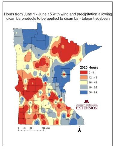 Dicamba application 2020 Minnesota