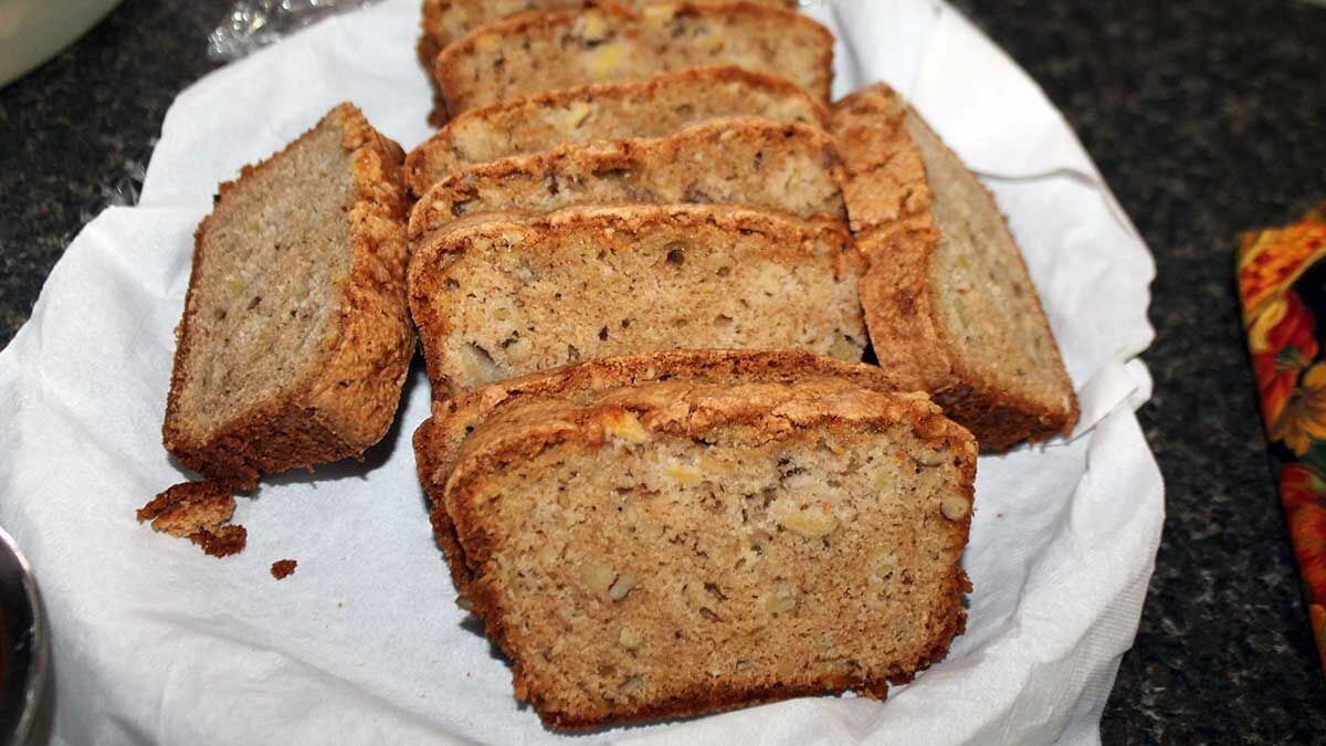 Apple Black Walnut Bread