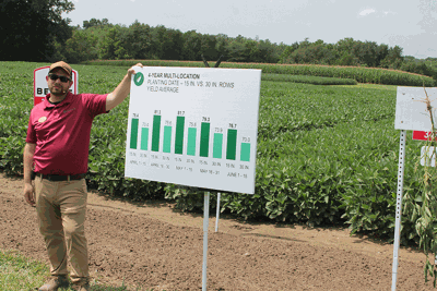 Drew Beckman a field agronomist for Beck’s