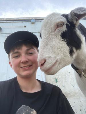Everett and Billy the goat
