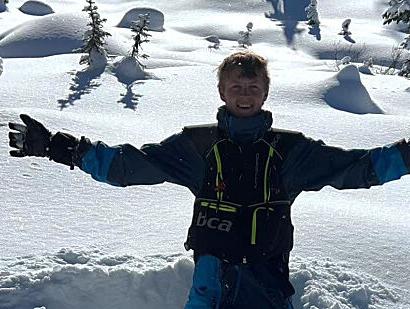 Enjoying the snow