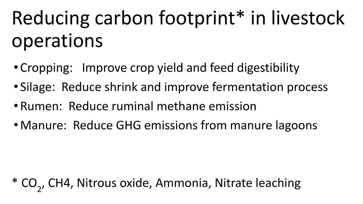 Reducing carbon footprint