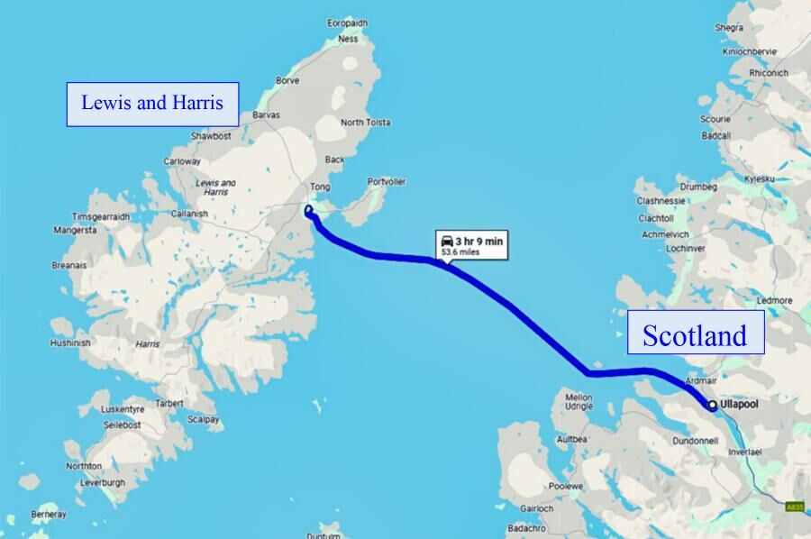Lewis and Harris map